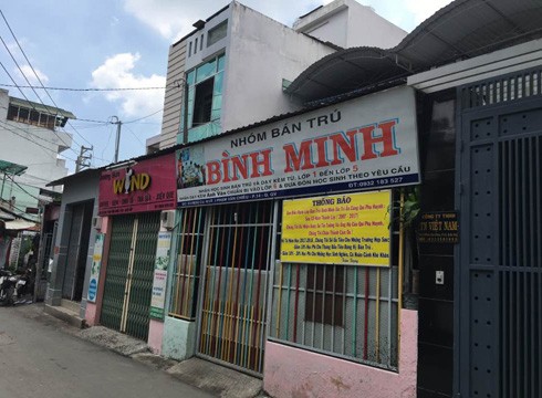 Nhóm bán trú Bình Minh ở hẻm 51 đường Phạm Văn Chiêu, phường 14 - quận Gò Vấp (ảnh: P.L)