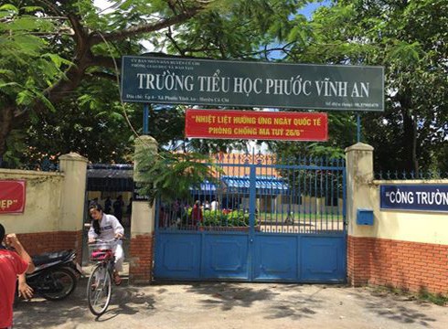 Đoàn thanh tra đã phát hiện ra hàng loạt điều gian dối xảy ra ở Trường Phước Vĩnh An (ảnh: P.L)