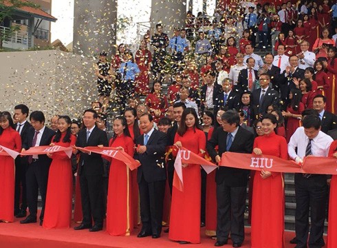 Khánh thành cơ sở đào tạo mới xây lại của Trường Đại học quốc tế Hồng Bàng (ảnh: P.L)