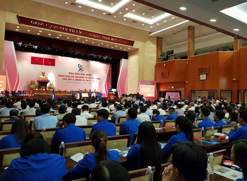 Đại hội đại biểu Đoàn Thành phố Hồ Chí Minh nhiệm kỳ X trong ngày 12/11 (ảnh: P.L)