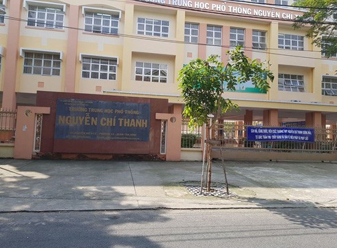 Trường trung học phổ thông Nguyễn Chí Thanh, quận Tân Bình, nơi thầy Đ. đang dạy (Ảnh: P.L)