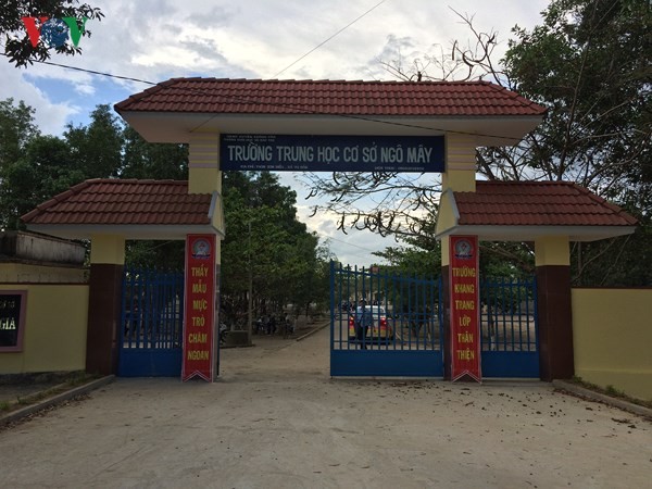 Hiện lực lượng Công an huyện Krông Pắk đang xác minh các vấn đề ở trường Ngô Mây (ảnh: VOV)
