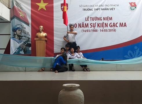 Học sinh Trường Nhân Việt trong một sự kiện do nhà trường tổ chức (ảnh: CTV)