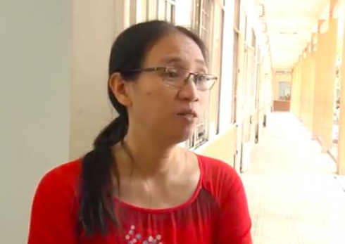 Cô Trần Thị Minh Châu mong muốn mình lại tiếp tục được đến lớp giảng dạy (Ảnh cắt từ video clip)