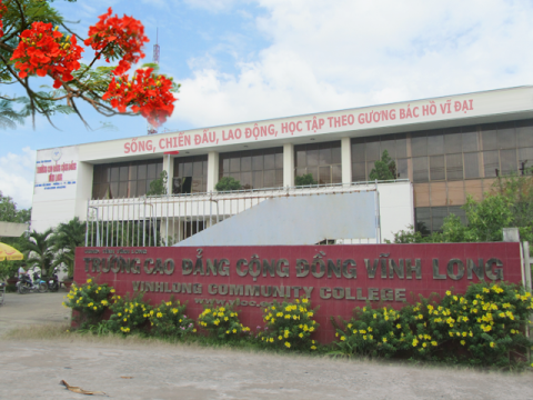 Trụ sở Trường Cao đẳng Cộng đồng tỉnh Vĩnh Long (ảnh: website nhà trường)