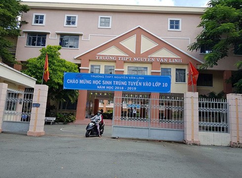 Trường trung học phổ thông Nguyễn Văn Linh, quận 8, Thành phố Hồ Chí Minh (ảnh: P.L)