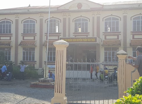 Tòa án nhân dân huyện Trần Văn Thời, tỉnh Cà Mau (ảnh: P.L)