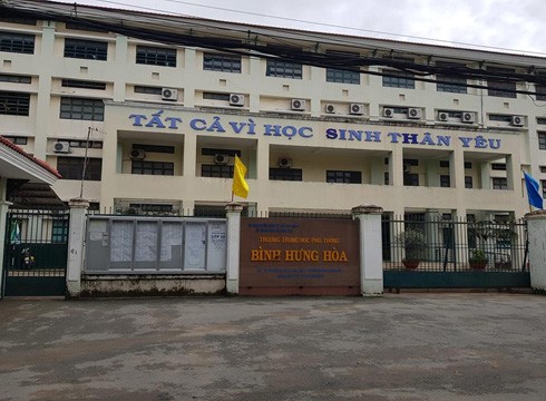 Trường trung học phổ thông Bình Hưng Hòa, quận Bình Tân, Thành phố Hồ Chí Minh (ảnh: P.L)