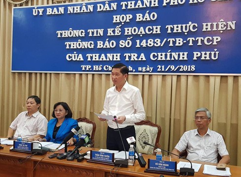 Ông Trần Vĩnh Tuyến, Phó Chủ tịch Ủy ban nhân dân Thành phố Hồ Chí Minh kết luận họp báo (ảnh: P.L)