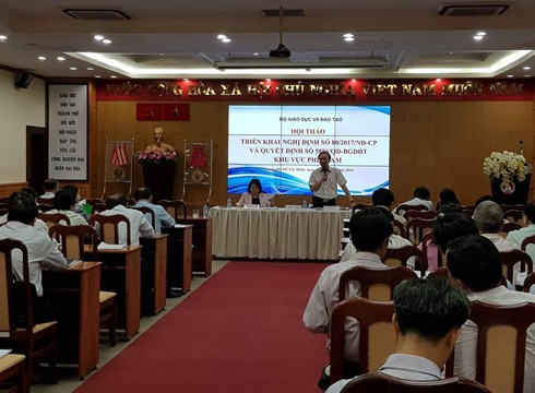 Hội thảo về bạo lực học đường được tổ chức ở Thành phố Hồ Chí Minh ngày 10/10 (Ảnh: P.L)