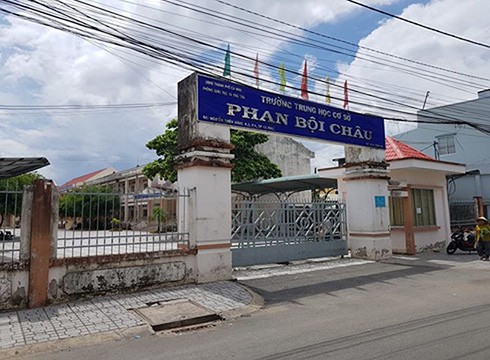 Trường trung học cơ sở Phan Bội Châu, thành phố Cà Mau, tỉnh Cà Mau (ảnh: P.L)