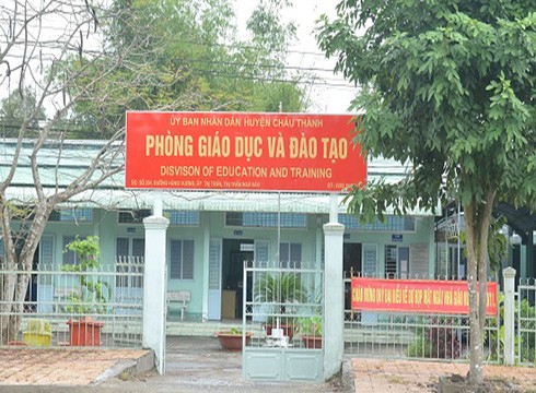 Trụ sở Phòng Giáo dục và Đào tạo huyện Châu Thành, tỉnh Hậu Giang (ảnh: congly.vn)