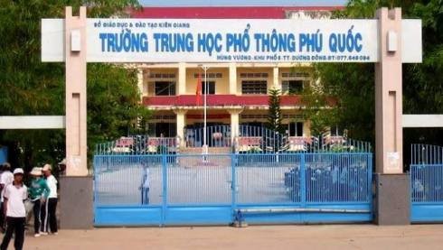 Trường trung học phổ thông Phú Quốc, huyện Phú Quốc, tỉnh Kiên Giang (ảnh: website trường).