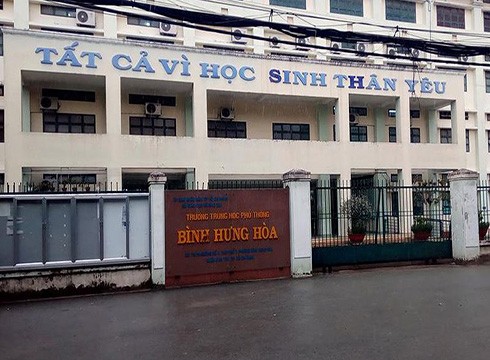 Trường trung học phổ thông Bình Hưng Hòa, quận Bình Tân, Thành phố Hồ Chí Minh (ảnh: H.L)