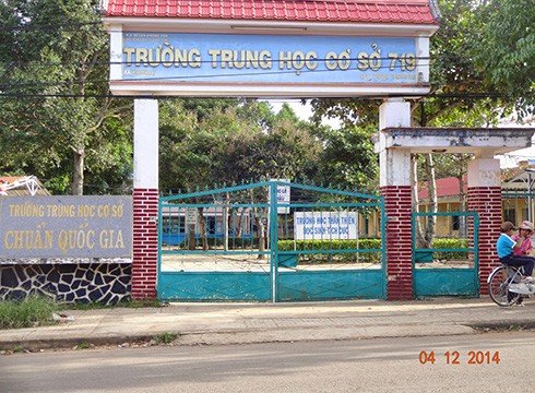 Trường trung học cơ sở 719, huyện Krông Pắk, tỉnh Đắk Lắk (ảnh: Tùng Vi, Quỳnh Hương))