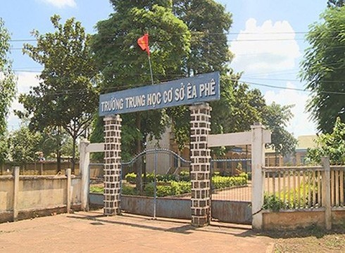 Trường trung học cơ sở Êa Phê, huyện Krông Pắk, tỉnh Đắk Lắk (ảnh: Báo Đại đoàn kết)