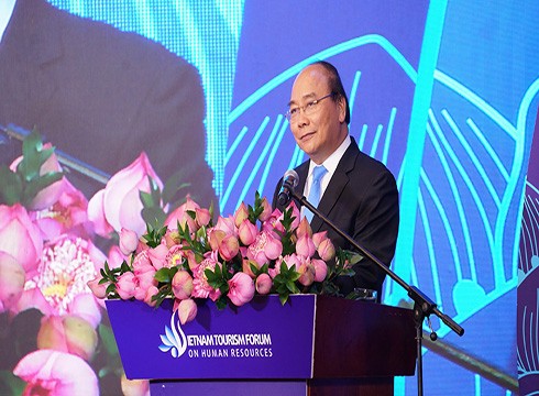 Thủ tướng Chính phủ Nguyễn Xuân Phúc phát biểu tại diễn đàn (ảnh: CTV)