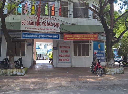 Trụ sở của Sở Giáo dục và Đào tạo tỉnh Cà Mau (ảnh: website Sở)