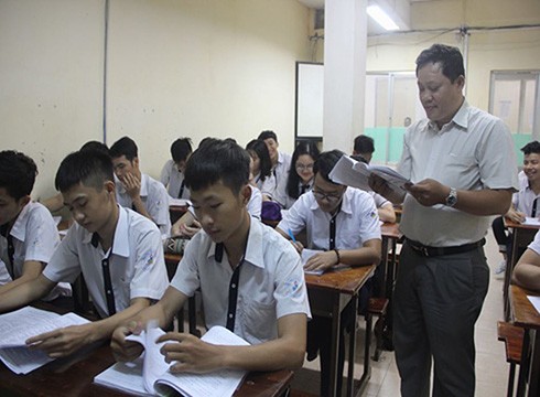 Học sinh Thành phố Hồ Chí Minh ôn thi cho kỳ thi trung học phổ thông quốc gia (ảnh: P.L)