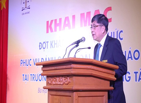 Giáo sư Nguyễn Lộc - Hiệu trưởng BVU phát biểu (ảnh: BVU)