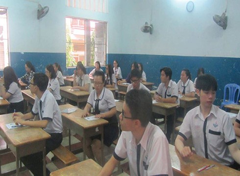 Thí sinh Thành phố Hồ Chí Minh tham dự một kỳ thi trung học phổ thông quốc gia (ảnh minh họa: P.L)