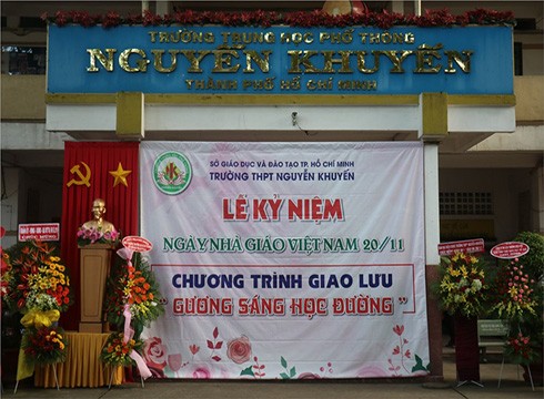 Trường trung học phổ thông Nguyễn Khuyến, quận 10, Thành phố Hồ Chí Minh (ảnh: website nhà trường)