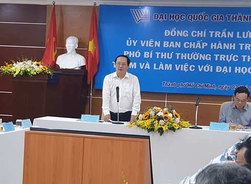 Phó Giáo sư Huỳnh Thành Đạt – Giám đốc Đại học Quốc gia Thành phố Hồ Chí Minh (ảnh: P.L)