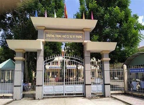 Trường trung học cơ sở Mỹ Phong, thành phố Mỹ Tho, tỉnh Tiền Giang (ảnh: TTXVN)