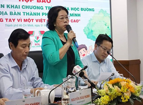 Bà Bùi Thị Diễm Thu - Phó Giám đốc Sở Giáo dục và Đào tạo Thành phố Hồ Chí Minh (ảnh: Trung tâm báo chí)
