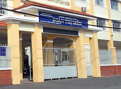 Trường trung học cơ sở Đoàn Thị Điểm, quận Ninh Kiều, thành phố Cần Thơ (ảnh: plo.vn)