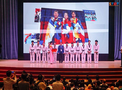 Sinh viên của Trường Đại học Tôn Đức Thắng tham dự SEA Games 30 (ảnh:TDTU)