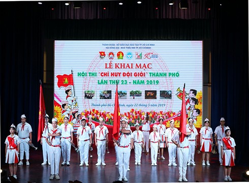 Một Hội thi Chỉ huy Đội giỏi dành cho học sinh (ảnh có tính minh họa: Thành Đoàn Thành phố Hồ Chí Minh)