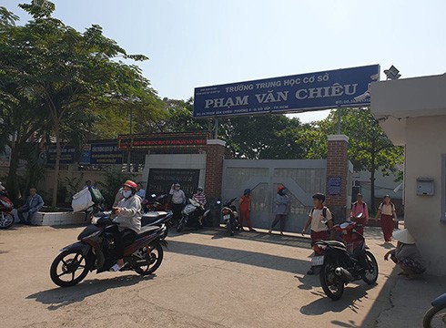 Trường trung học cơ sở Phạm Văn Chiêu, quận Gò Vấp, Thành phố Hồ Chí Minh (ảnh minh họa: P.L)