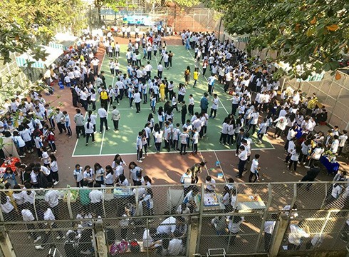 Gần 1.000 học sinh của Trường Trần Hữu Trang tham dự Ngày hội Khoa học Kỹ thuật (ảnh: CTV)