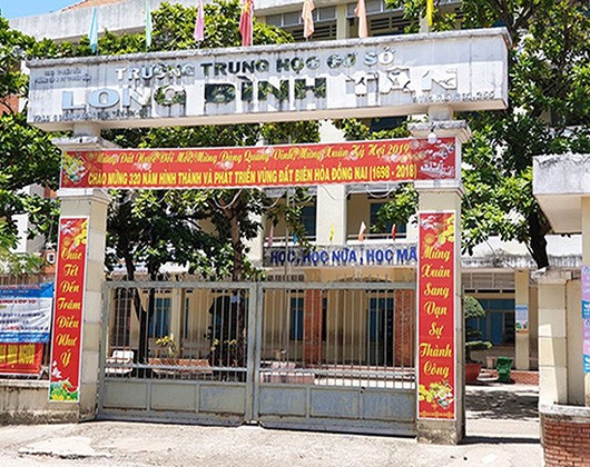 Trường trung học cơ sở Long Bình Tân, thành phố Biên Hòa, tỉnh Đồng Nai (ảnh: P.L)