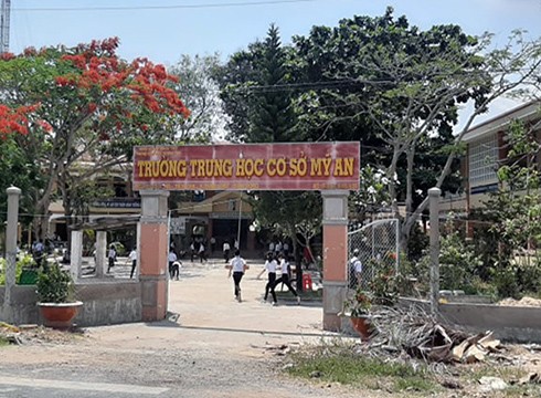 Trường trung học cơ sở Mỹ An, huyện Mang Thít, tỉnh Vĩnh Long (ảnh: vietnamnet.vn)