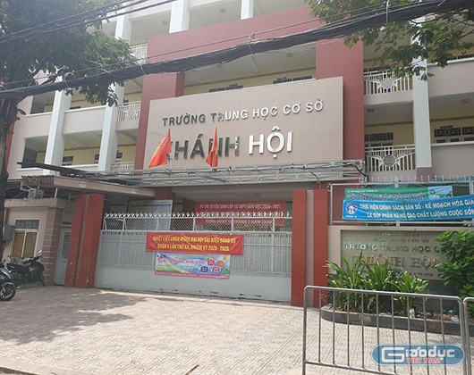 Trường trung học cơ sở Khánh Hội, quận 4, Thành phố Hồ Chí Minh (ảnh: P.L)