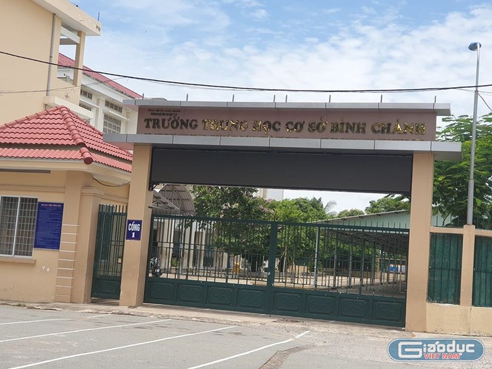 Trường trung học cơ sở Bình Chánh, huyện Bình Chánh, Thành phố Hồ Chí Minh (ảnh: P.L)