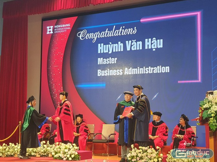 Lễ tốt nghiệp của Đại học Quốc tế Hồng Bàng hôm 5/9/2020 (ảnh: P.L)