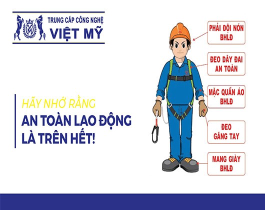 Trường trung cấp Công nghệ Việt Mỹ đang đào tạo trung cấp Bảo hộ lao động (ảnh: NTCC)