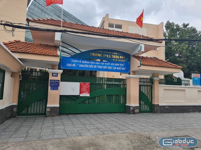 Trường trung học cơ sở Trần Phú, quận 10, Thành phố Hồ Chí Minh (ảnh: P.L)