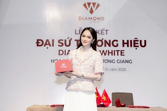Nguyễn Hương Giang chính thức trở thành Đại sứ thương hiệu của Diamond White (ảnh: GHB)