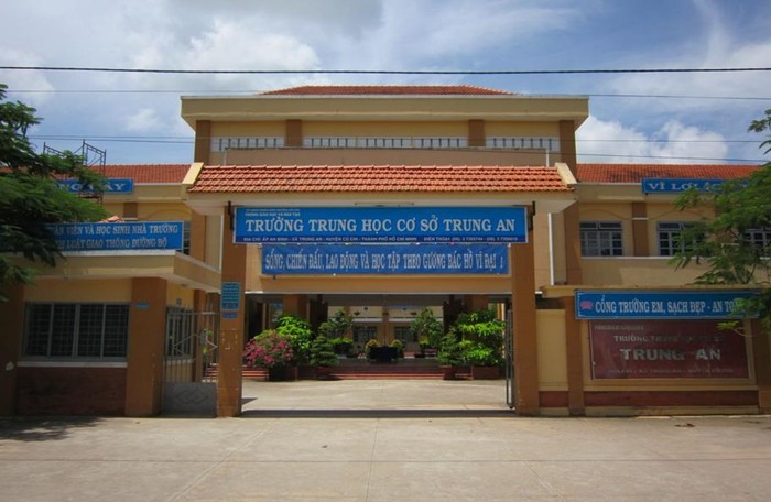 Trường trung học cơ sở Trung An, huyện Củ Chi (Ảnh: website nhà trường)