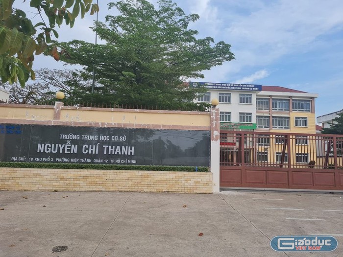 Trường trung học cơ sở Nguyễn Chí Thanh, quận 12, Thành phố Hồ Chí Minh (ảnh: P.L)
