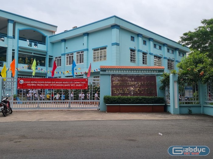 Trường trung học cơ sở Hoàng Quốc Việt, quận 7, Thành phố Hồ Chí Minh (ảnh: P.L)