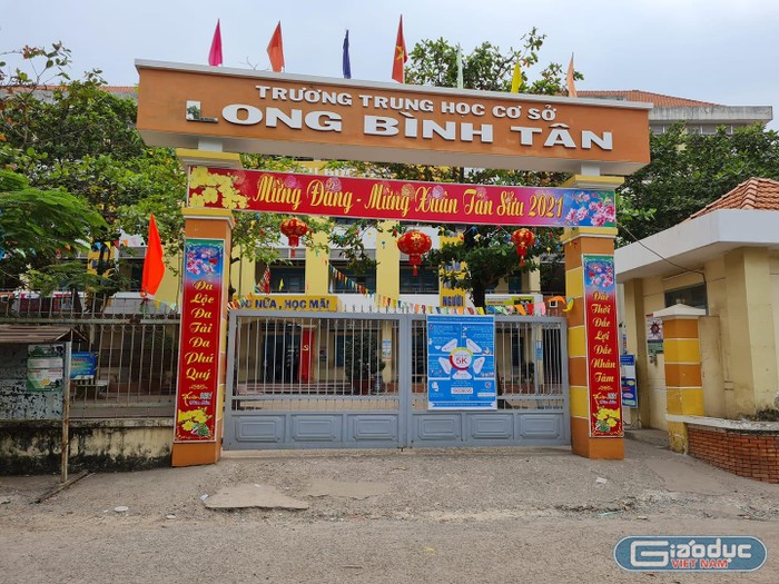 Trường trung học cơ sở Long Bình Tân, thành phố Biên Hòa, tỉnh Đồng Nai (ảnh minh họa: P.L)