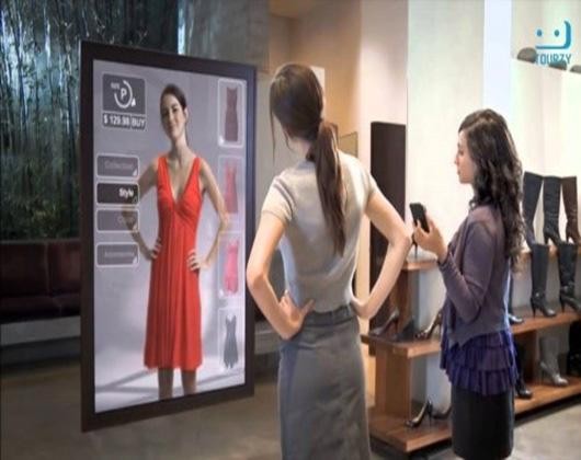AR giúp tăng trải nghiệm mua sắm của người dùng trong lĩnh vực thời trang.