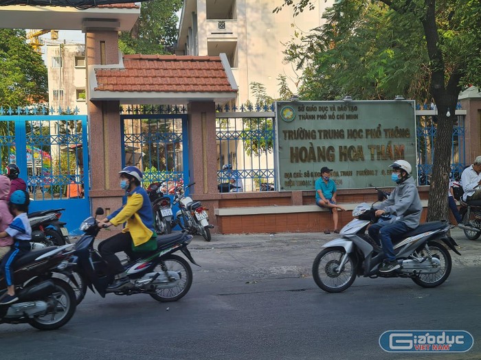 Trường trung học phổ thông Hoàng Hoa Thám, quận Bình Thạnh, Thành phố Hồ Chí Minh (ảnh minh họa: P.L)