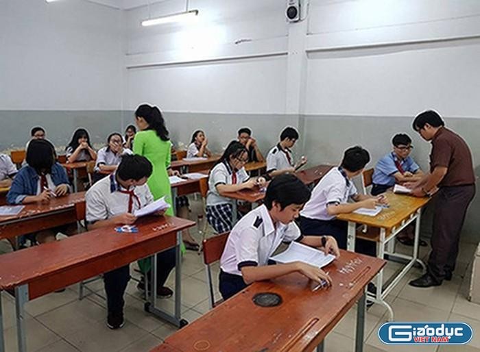 Học sinh Thành phố Hồ Chí Minh làm bài thi vào lớp 10 công lập (ảnh minh họa: P.L)