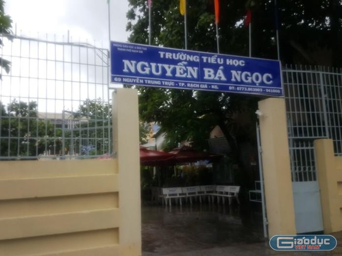 Nguyên hiệu trưởng trường Nguyễn Bá Ngọc vừa bị bắt (ảnh: CTV)